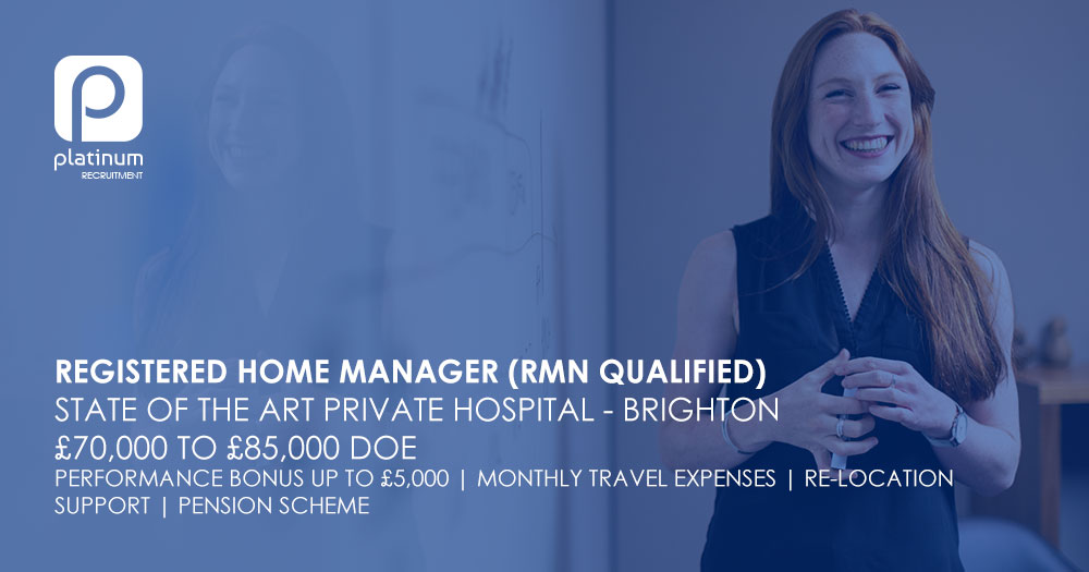 RegisteredHomeManagerJobBrighton Platinum Recruitment
