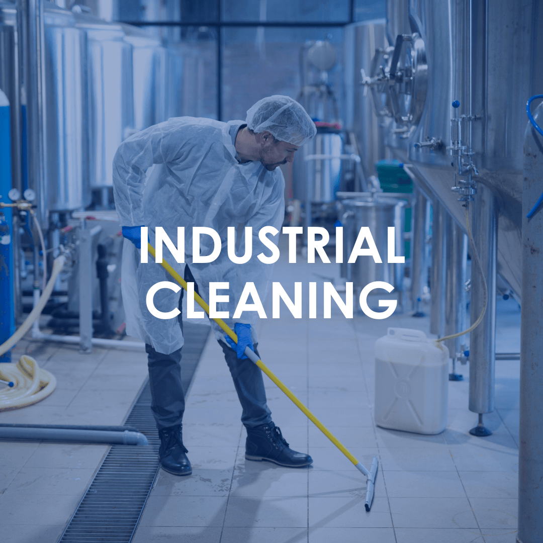 Industrial Recruitment - professional cleaner in a haz mat suit