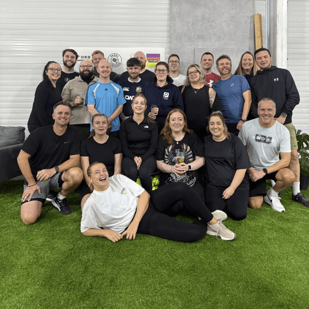 Platinum Recruitment - Team image at a padel evening