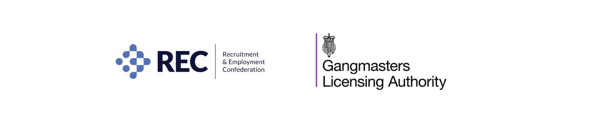 Platinum Recruitment Accreditation REC and Gangmasters logos